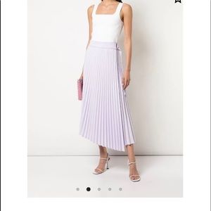 A.L.C. Lilac pleated maxi skirt NWT!